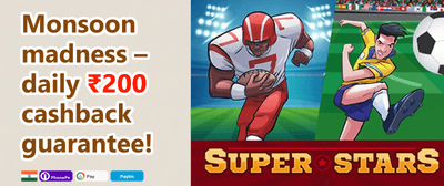 VIP Weekly Cashback promotion banner